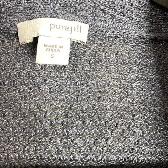 Pure JJill crochet open cardigan small - Picture 4 of 5